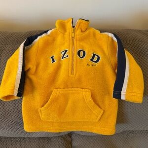 IZOD Yellow Baby Pullover Fleece 3-6 mos